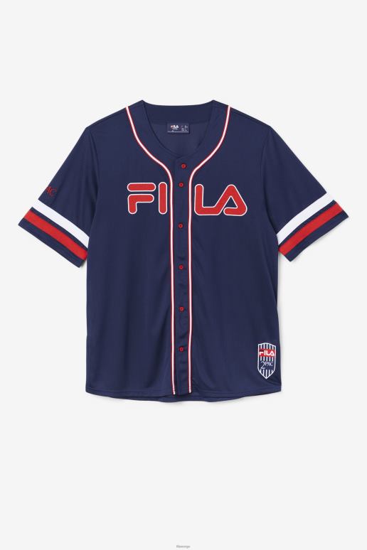 FILA menn 2pac baseball jersey fila marine/rød/hvit HHL84212 marine/rød/hvit