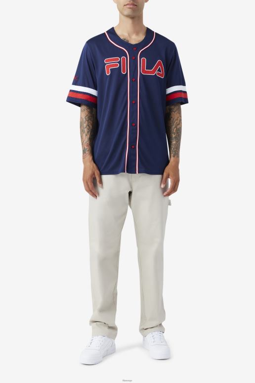 FILA menn 2pac baseball jersey fila marine/rød/hvit HHL84212 marine/rød/hvit
