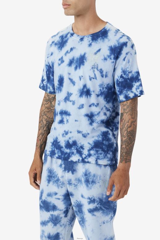 FILA menn ayan tee fila majolica blå/stein HHL84302 majolica blå/stein
