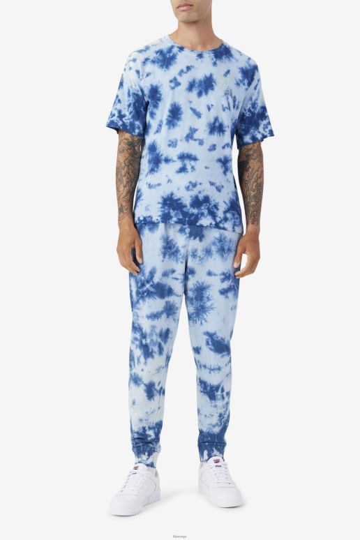 FILA menn ayan tee fila majolica blå/stein HHL84302 majolica blå/stein