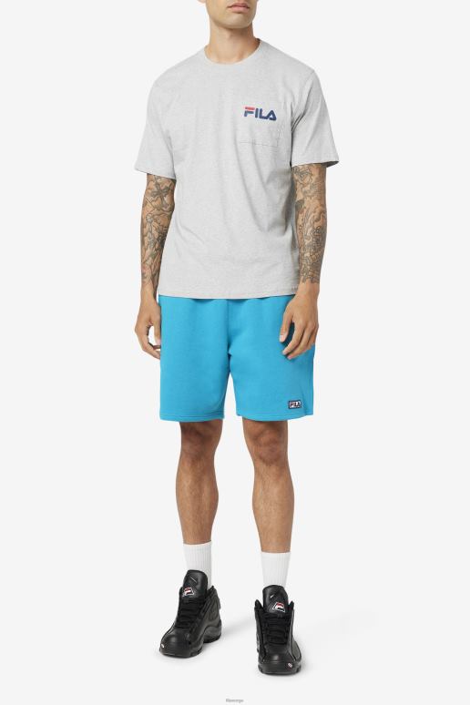 FILA menn curtis lomme t-skjorte fila lys grå mergel HHL84398 lys grå mergel