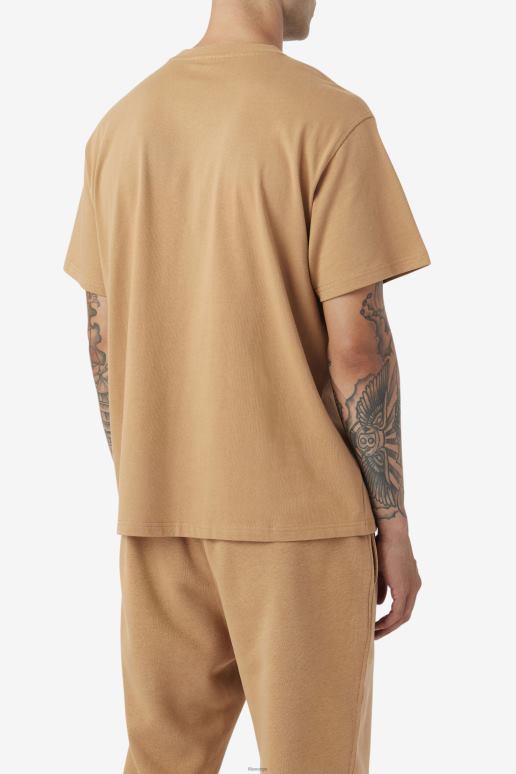 FILA menn fila 2pac patch tee tobakksbrun HHL84217 tobakk brun