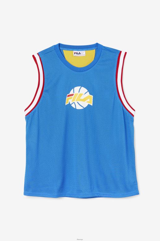 FILA menn fila blå/hvit/rød/gull ovi basketball jersey HHL84220 blå/hvit/rød/gull