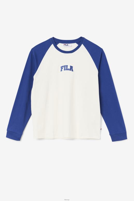 FILA menn fila chet raglan t-skjorte gardenia/blå HHL84307 gardenia/blå