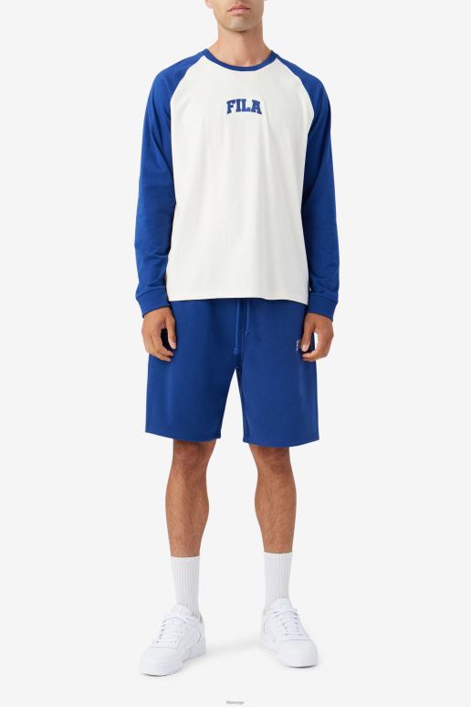 FILA menn fila chet raglan t-skjorte gardenia/blå HHL84307 gardenia/blå
