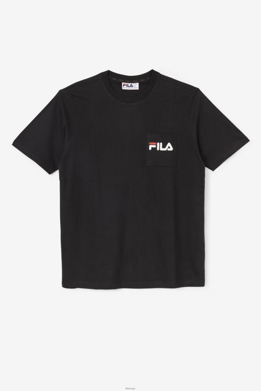 FILA menn fila curtis lomme t-skjorte svart/hvit/june bug HHL84397 svart/hvit/juni-bug