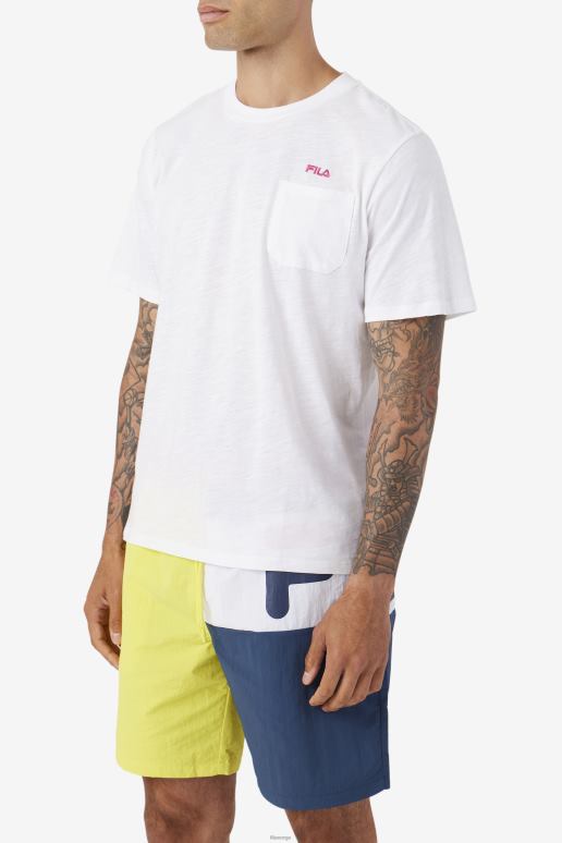 FILA menn fila dilki crew hvit/lilla HHL84385 hvit/lilla