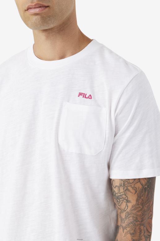 FILA menn fila dilki crew hvit/lilla HHL84385 hvit/lilla