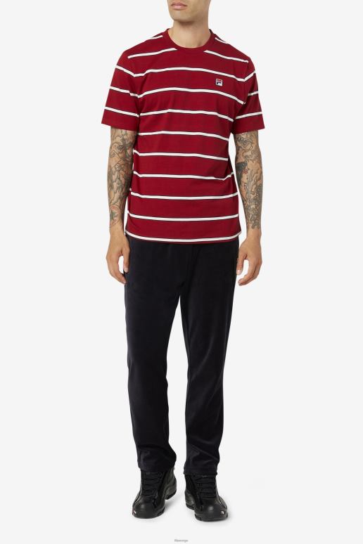 FILA menn fila felix tee rabarbra/hvit HHL84367 rabarbra/hvit