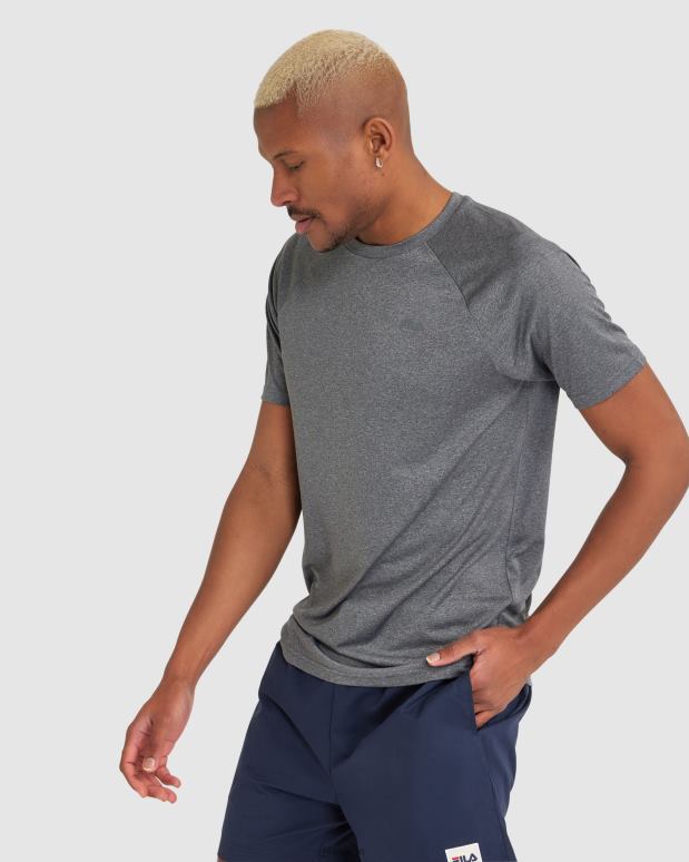 FILA menn fila herre caleb qdry tee burn out HHL842407 brenne ut