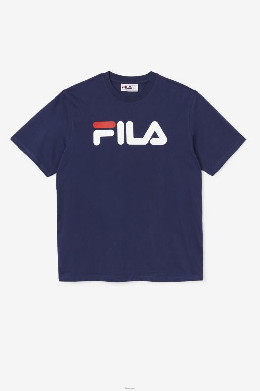 FILA menn fila herre eagle tee peacoat/hvit/kinesisk rød HHL84283 peacoat/hvit/kinesisk rød