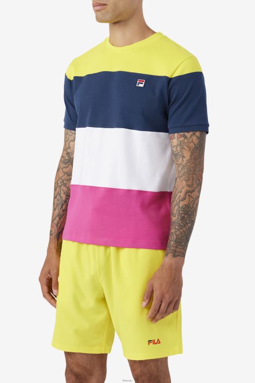 FILA menn fila marine/hvit/gul serveringsmannskap HHL84322 marine/hvit/gul