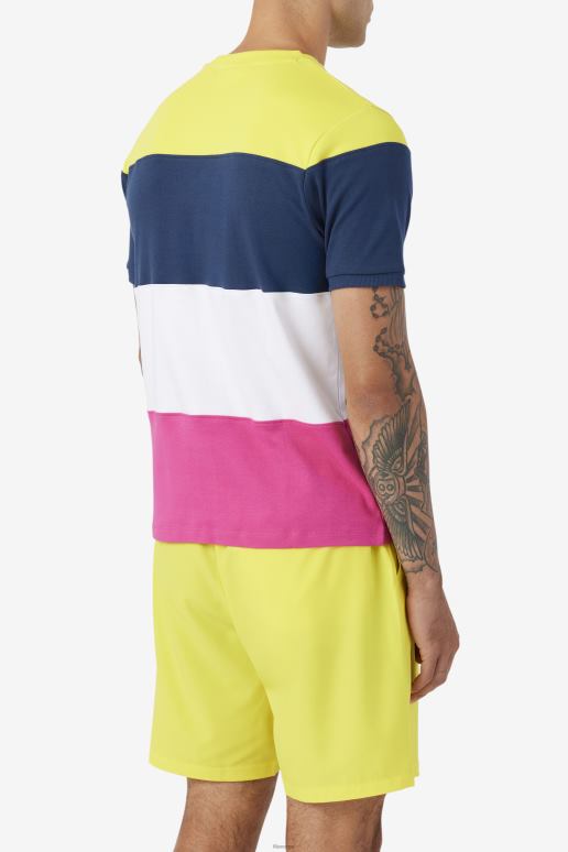 FILA menn fila marine/hvit/gul serveringsmannskap HHL84322 marine/hvit/gul