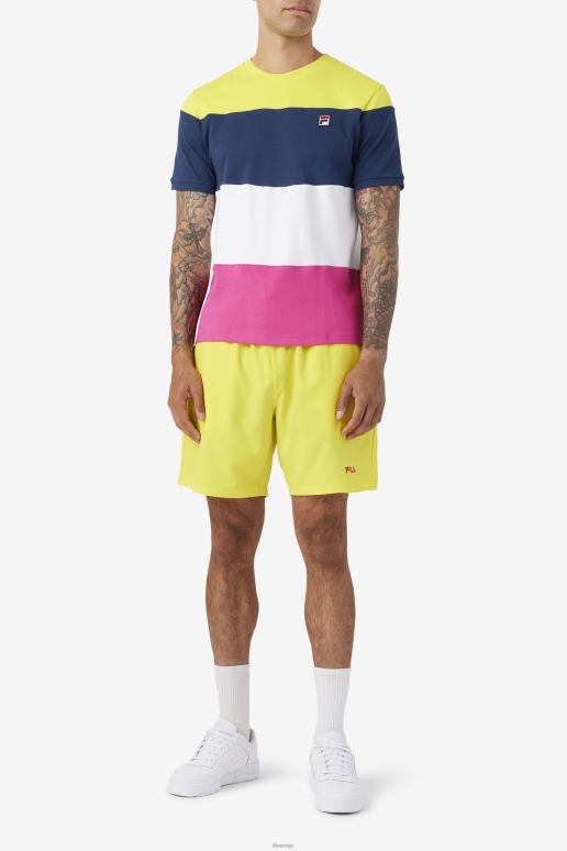 FILA menn fila marine/hvit/gul serveringsmannskap HHL84322 marine/hvit/gul