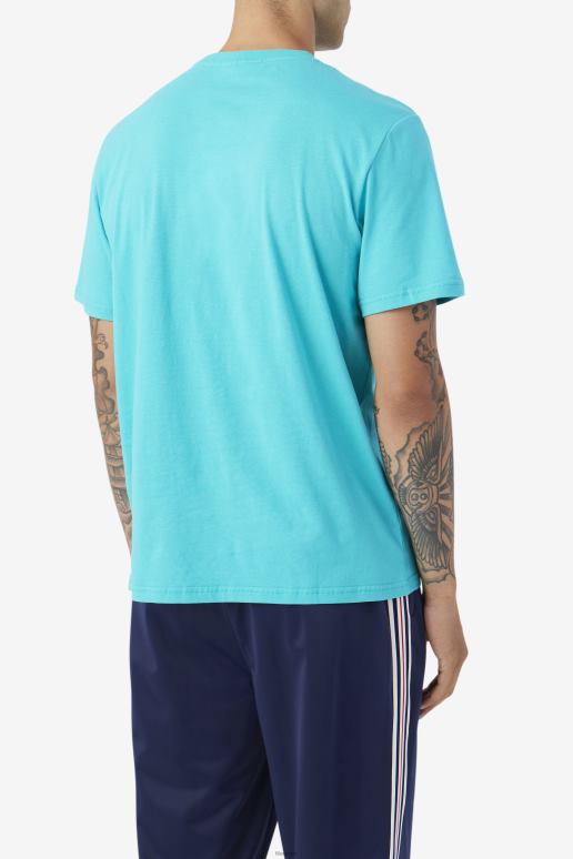 FILA menn fila nomi t-skjorte keramisk/hvit/lilla HHL84223 keramikk/hvit/lilla