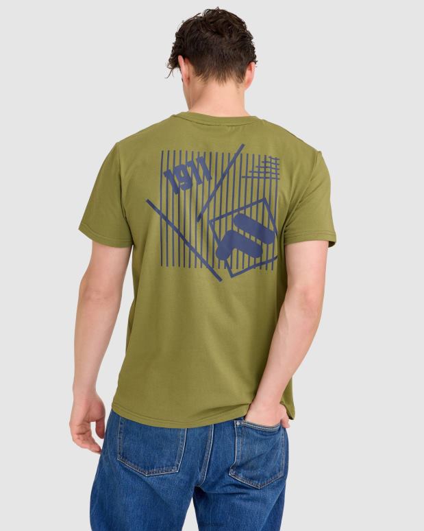 FILA menn fila oliven aaron t-skjorte HHL842302 oliven