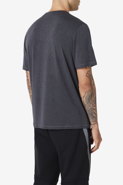 FILA menn fila sort lyng pendler-t-skjorte HHL84400 svart lyng