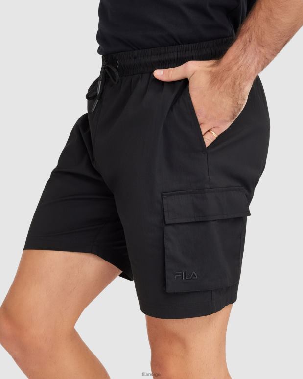 FILA menn fila svart jetshorts for menn HHL842338 svart