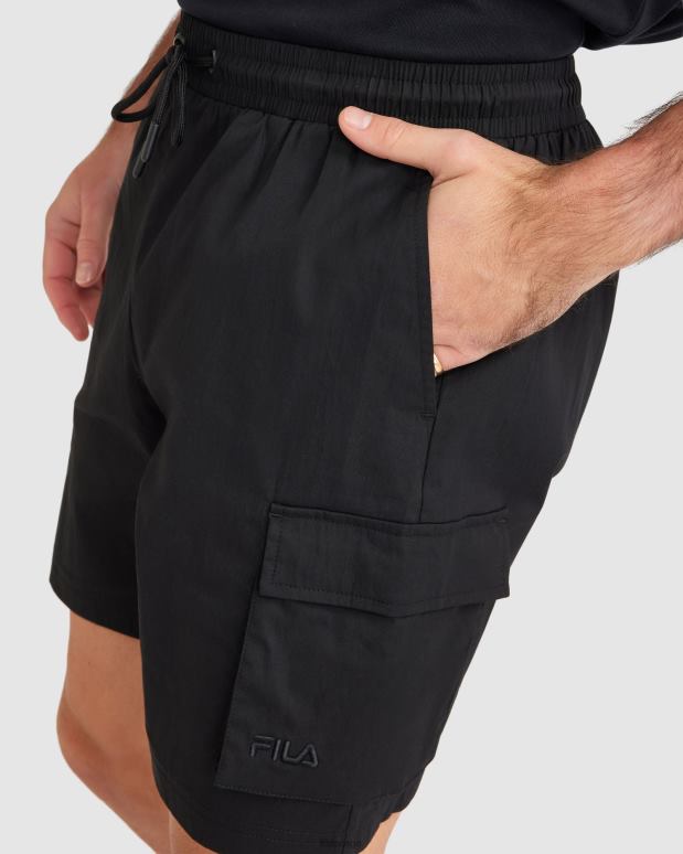 FILA menn fila svart jetshorts for menn HHL842338 svart