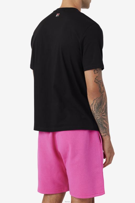 FILA menn fila svart vulk t-skjorte HHL84358 svart