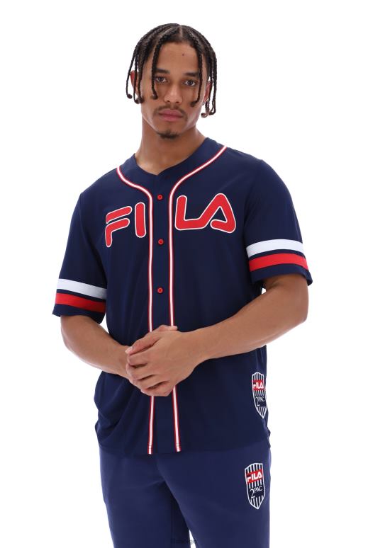 FILA menn fila tupac baseball jersey skjorte HHL843205