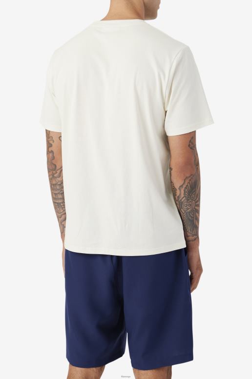 FILA menn gardenia/marine saran tee fila HHL84342 gardenia/marine