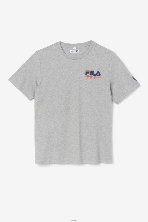 FILA menn gråmelert bevans park grafisk tee fila HHL84390 gråmelert