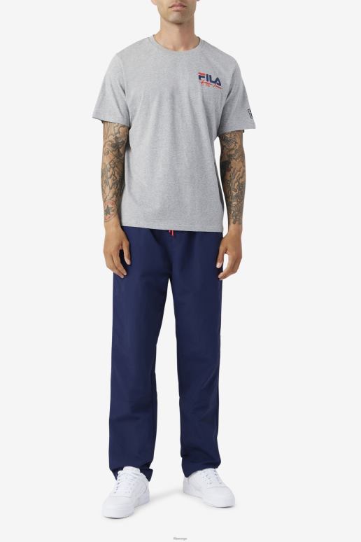 FILA menn gråmelert bevans park grafisk tee fila HHL84390 gråmelert