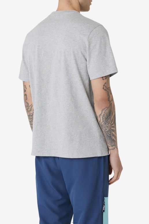 FILA menn gråmelert fila visuri t-skjorte HHL84315 gråmelert