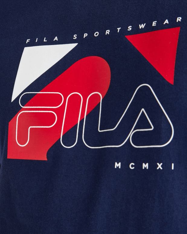 FILA menn herre shaw t-skjorte marine fila HHL842321 marinen