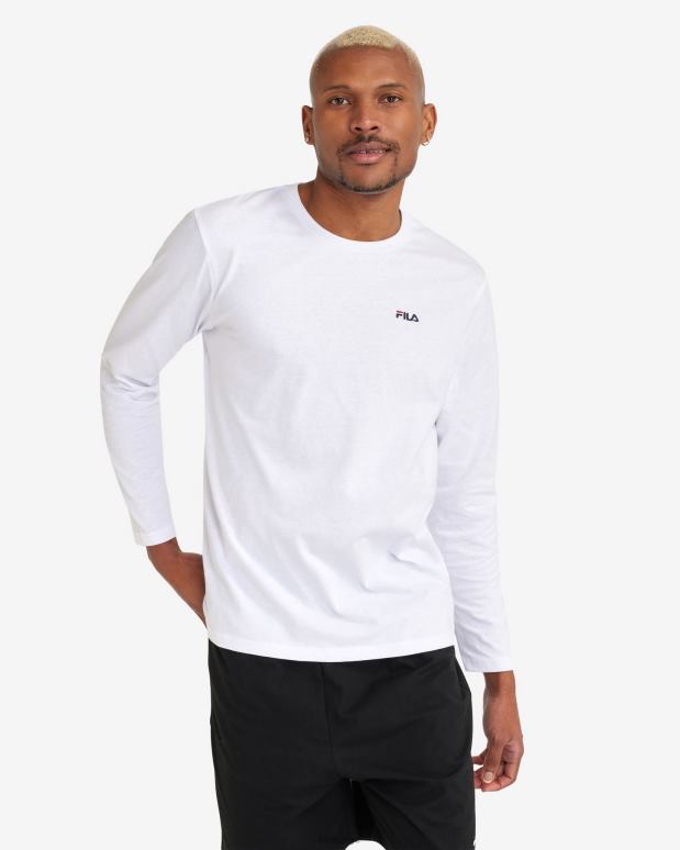 FILA menn hvit herre basic l/s tee fila HHL842550 hvit