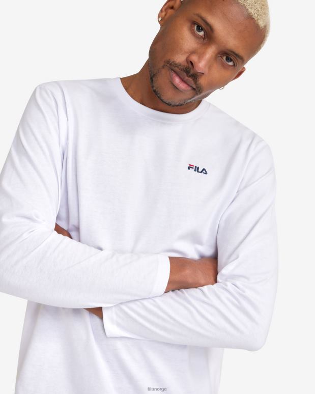 FILA menn hvit herre basic l/s tee fila HHL842550 hvit