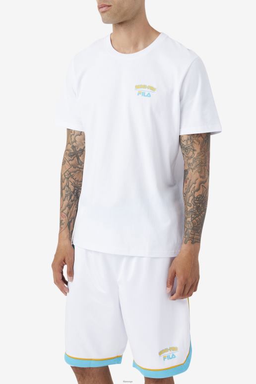 FILA menn hvit semi-pro moon tee fila HHL84300 hvit