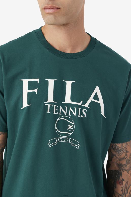 FILA menn junebug/gardenia fila saran tee HHL84345 junebug/gardenia