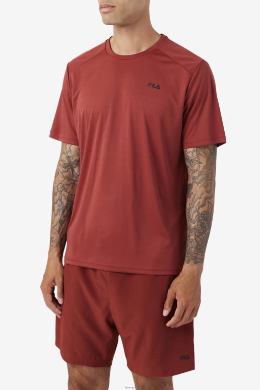 FILA menn kaab crew fila russet brun/sort HHL84362 rødbrun/sort