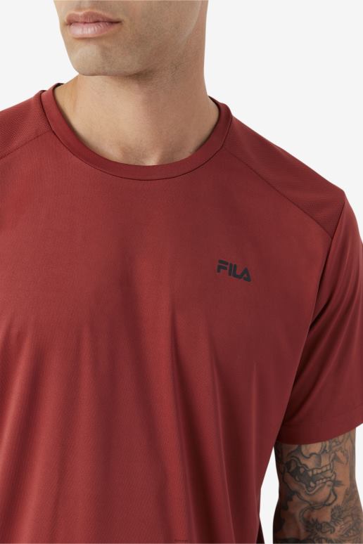 FILA menn kaab crew fila russet brun/sort HHL84362 rødbrun/sort