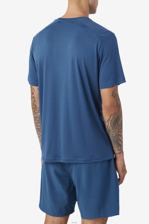 FILA menn kaab crew majolica blå/svart fila HHL84365 majolica blå/svart