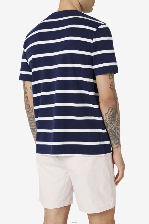 FILA menn marine/marshmallow nekte mannskap fila HHL84318 marine/marshmallow