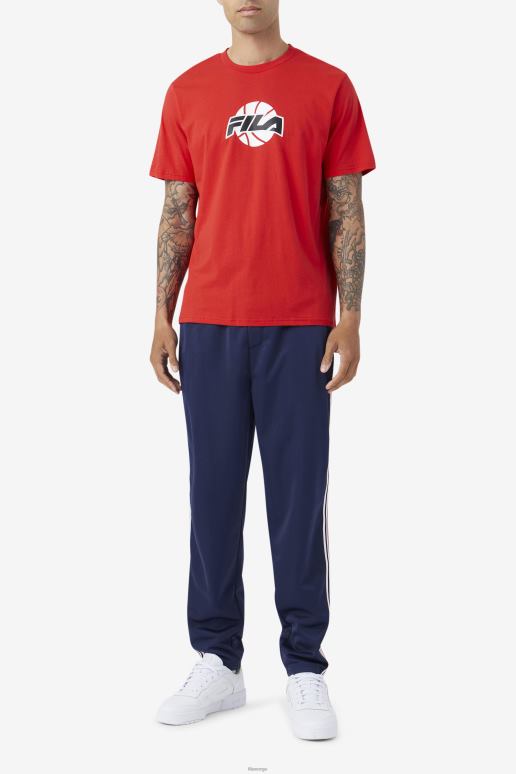 FILA menn nomi t-skjorte fila rød/hvit/svart HHL84224 rød/hvit/svart