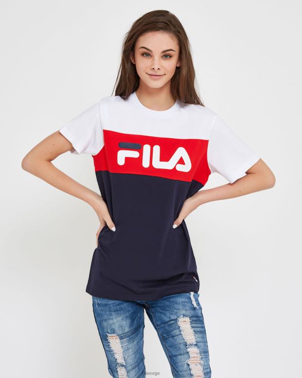 FILA menn ny marine fila unisex genua-t-skjorte HHL842541 ny marine