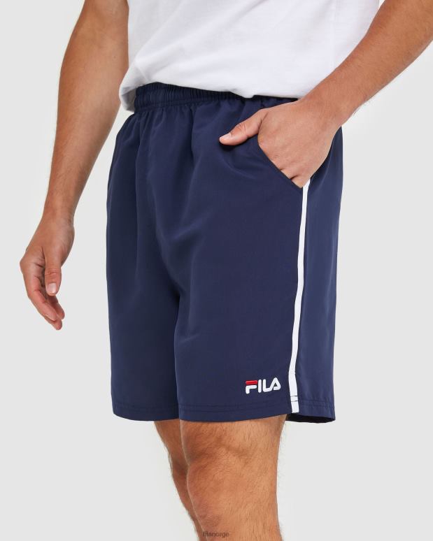 FILA menn nye marineblå klassiske mikrofibershorts for menn fila HHL842460 ny marine