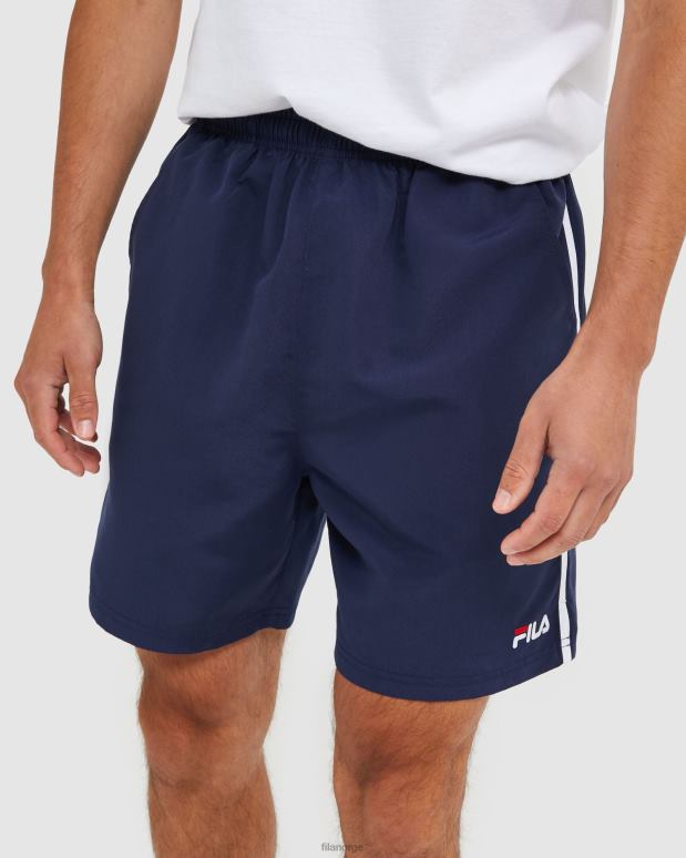 FILA menn nye marineblå klassiske mikrofibershorts for menn fila HHL842460 ny marine