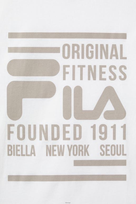 FILA menn original fitness-t-skjorte fila hvit HHL84350 hvit