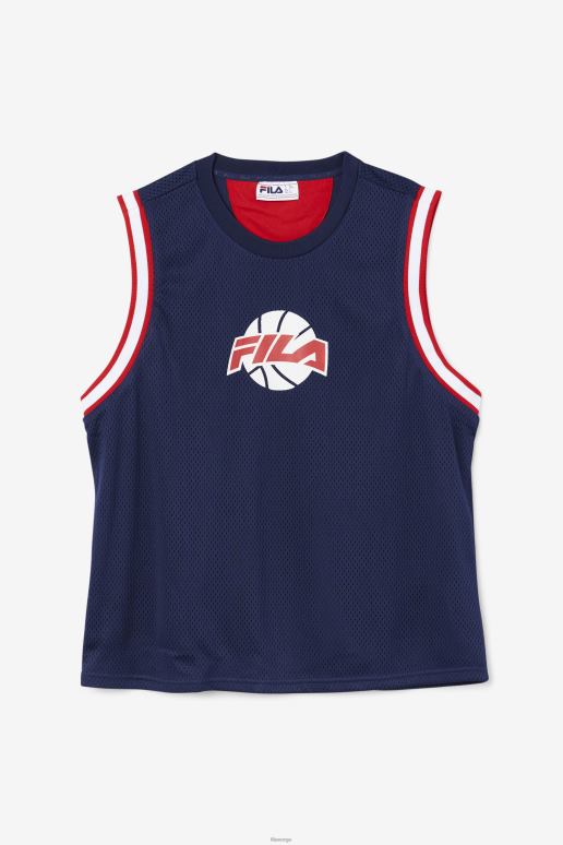 FILA menn ovi basketball jersey fila marine/rød/hvit HHL84218 marine/rød/hvit