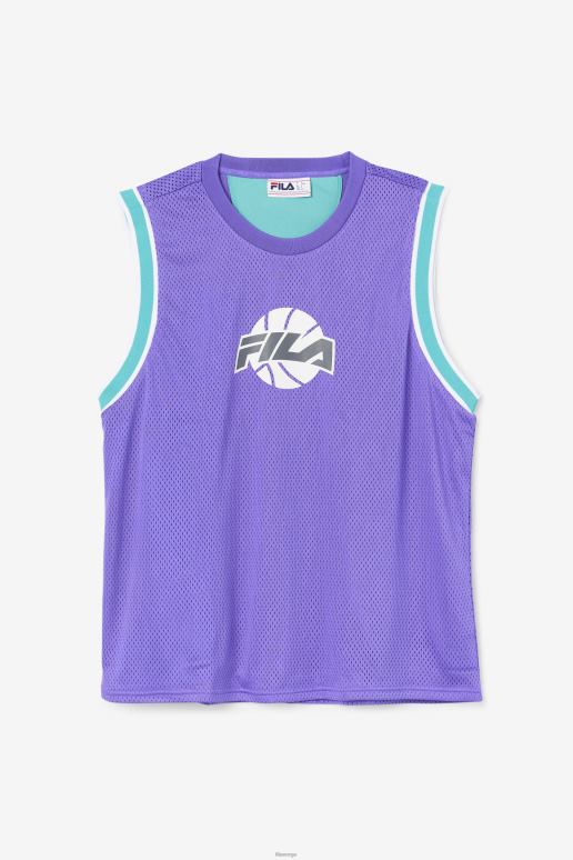 FILA menn ovi basketball jersey lilla/keramikk/hvit/skygge fila HHL84221 lilla/keramikk/hvit/skygge