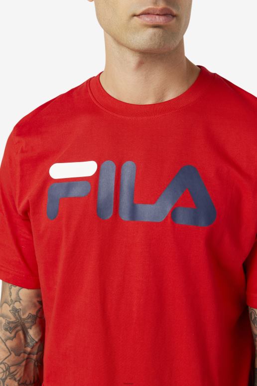 FILA menn rød fila eagle t-skjorte for menn HHL84285 rød