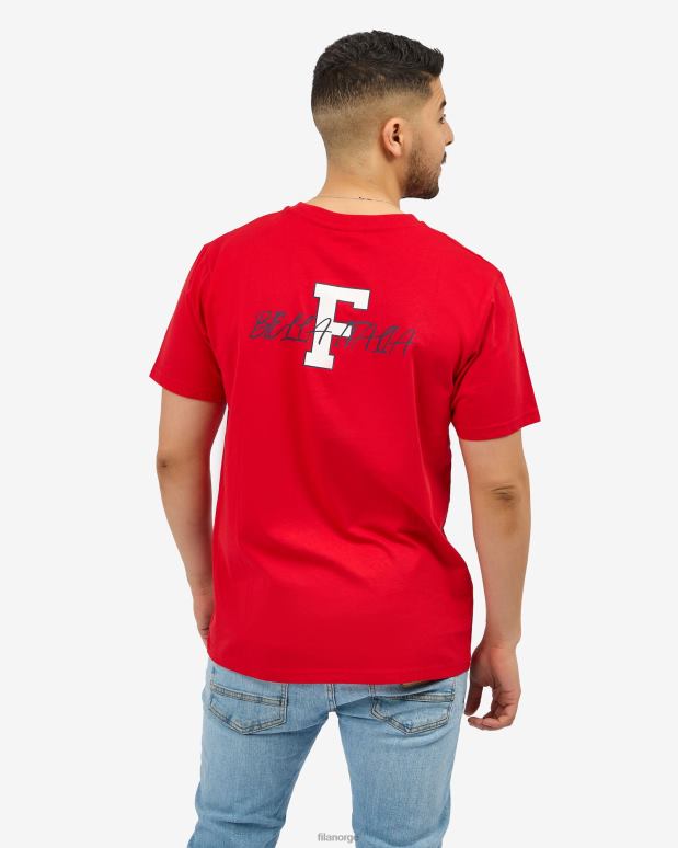 FILA menn rød fila juan t-skjorte HHL842565 rød