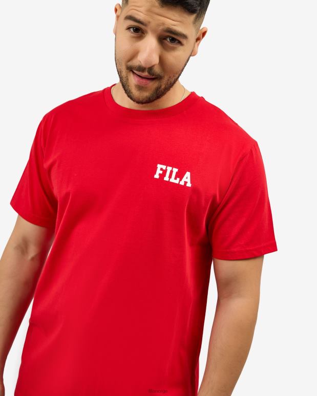 FILA menn rød fila juan t-skjorte HHL842565 rød
