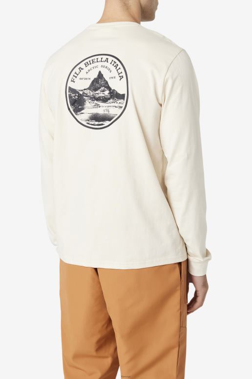 FILA menn rappell langermet t-skjorte fila hvit HHL84248 hvit