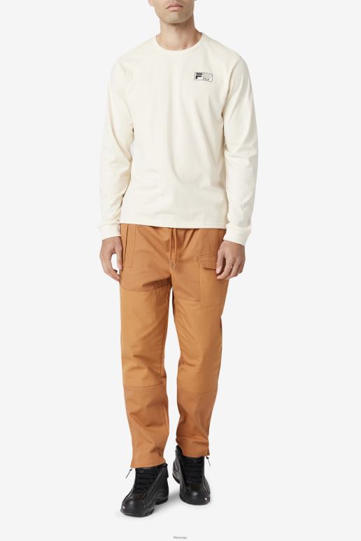 FILA menn rappell langermet t-skjorte fila hvit HHL84248 hvit